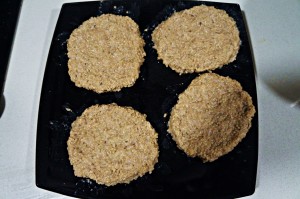 Hamburguesa de quinoa cruda