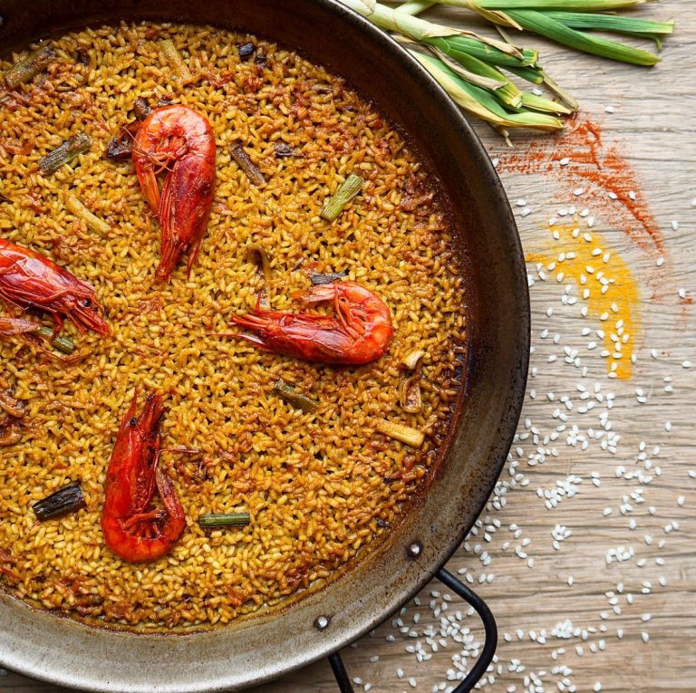 Arroz de gamba roja