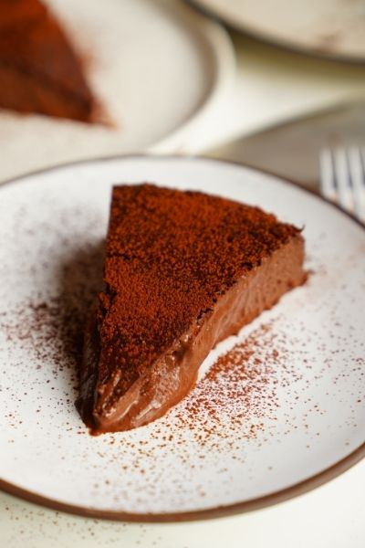 Cheesecake de chocolate fundente