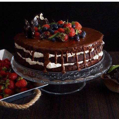 layer cake de chocolate y mascarpone